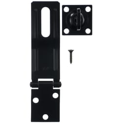 Ace Black Steel 4-1/2 in. L Swivel Staple Safety Hasp