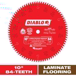 Diablo 10 in. D X 5/8 in. TiCo Hi-Density Carbide Metal and Laminate Blade 84 teeth 1 pk