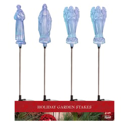 Alpine LED 34 in. St. Francis/Mary/Angel Pathway Decor