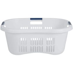 Rubbermaid White Plastic Laundry Basket
