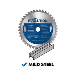 Evolution 7-1/4 in. D X 20 mm Tungsten Carbide Tipped Ferrous Metal Saw Blade 40 teeth 1 pk