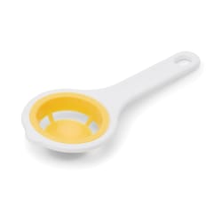 Fox Run White/Yellow Plastic Egg Yolk Separator