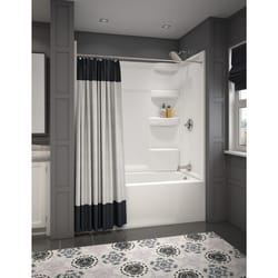 Delta Hycroft 19-1/4 in. H X 32 in. W X 60 in. L White Bathtub