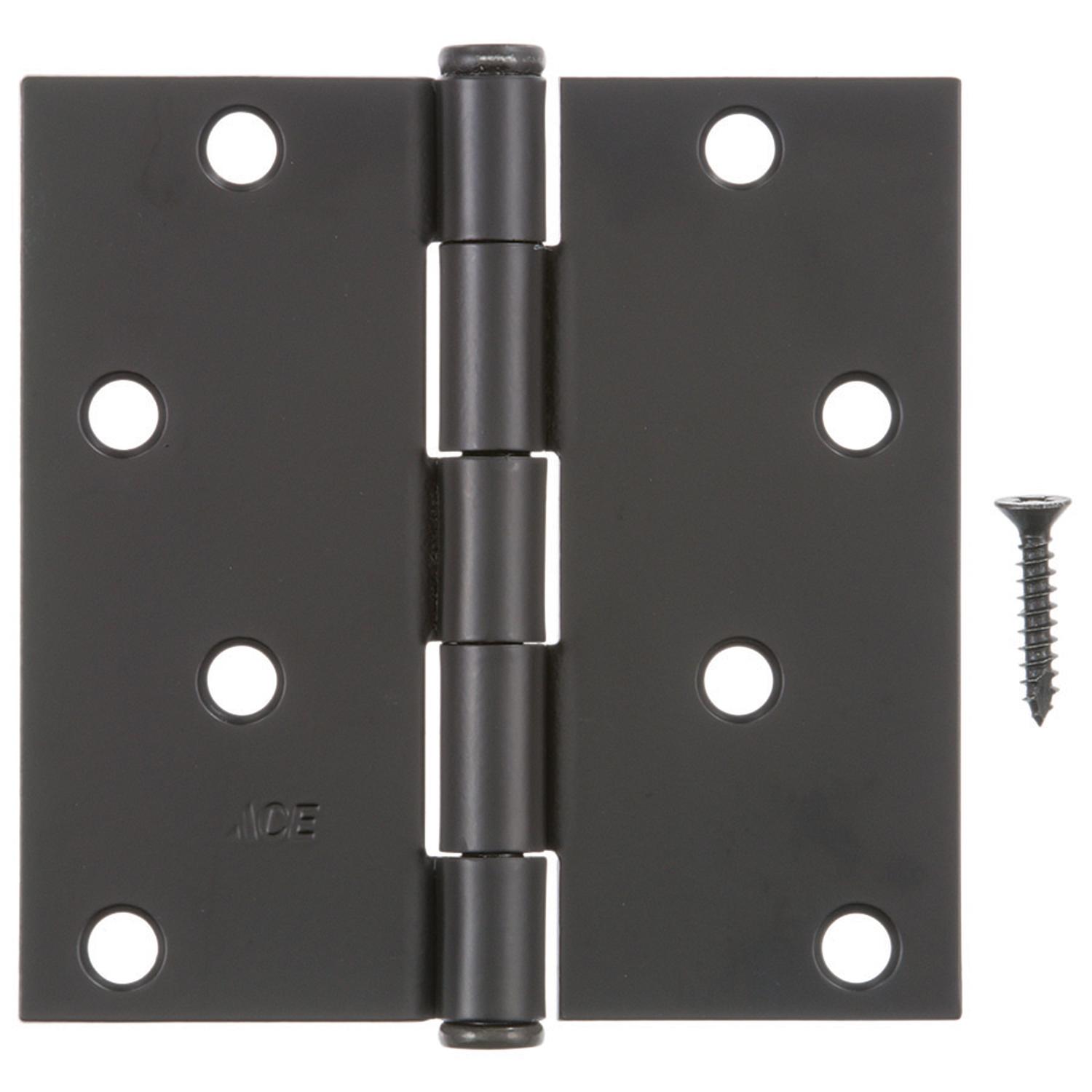 Ace 4 in. L Black Residential Door Hinge 1 pk - 01-3550-411 - Hardware Accessories  sku 01-3550-411