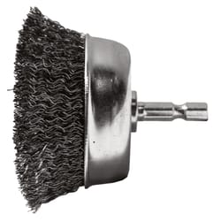 Century Drill & Tool 2-3/4 in. Crimped Wire Wheel Brush Steel 4500 rpm 2 pc