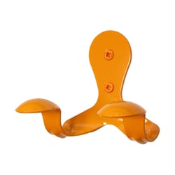 FENIX SmartHook 3.5 in. L Powder Coated Orange Steel Contemporary Double Hook 15 lb. cap. 1 pk