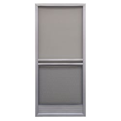 Precision 79-3/4 in. H X 35-1/4 in. W Capri Gray Steel Screen Door