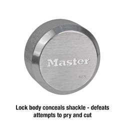 Master Lock ProSeries 1-1/2 in. H X 2.875 in. W Die-Cast Zinc Pin Tumbler Hidden Shackle Padlock