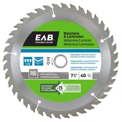 Exchange-A-Blade 7-1/4 in. D X 5/8 in. Carbide Finishing Saw Blade 40 teeth 1 pk