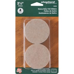 Shepherd Hardware Tan Felt Sliders 4 pk