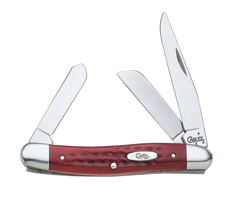 Photos - Other sporting goods Case Med Stockman Red Stainless Steel 3.5 in. Pocket Knife 786