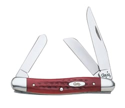 Case Med Stockman Red Stainless Steel 3.5 in. Pocket Knife