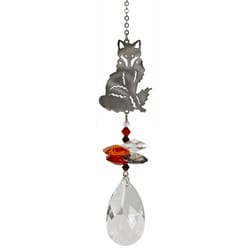 Woodstock Chimes Multi-color Crystal 4.5 in. Fox Wind Chime