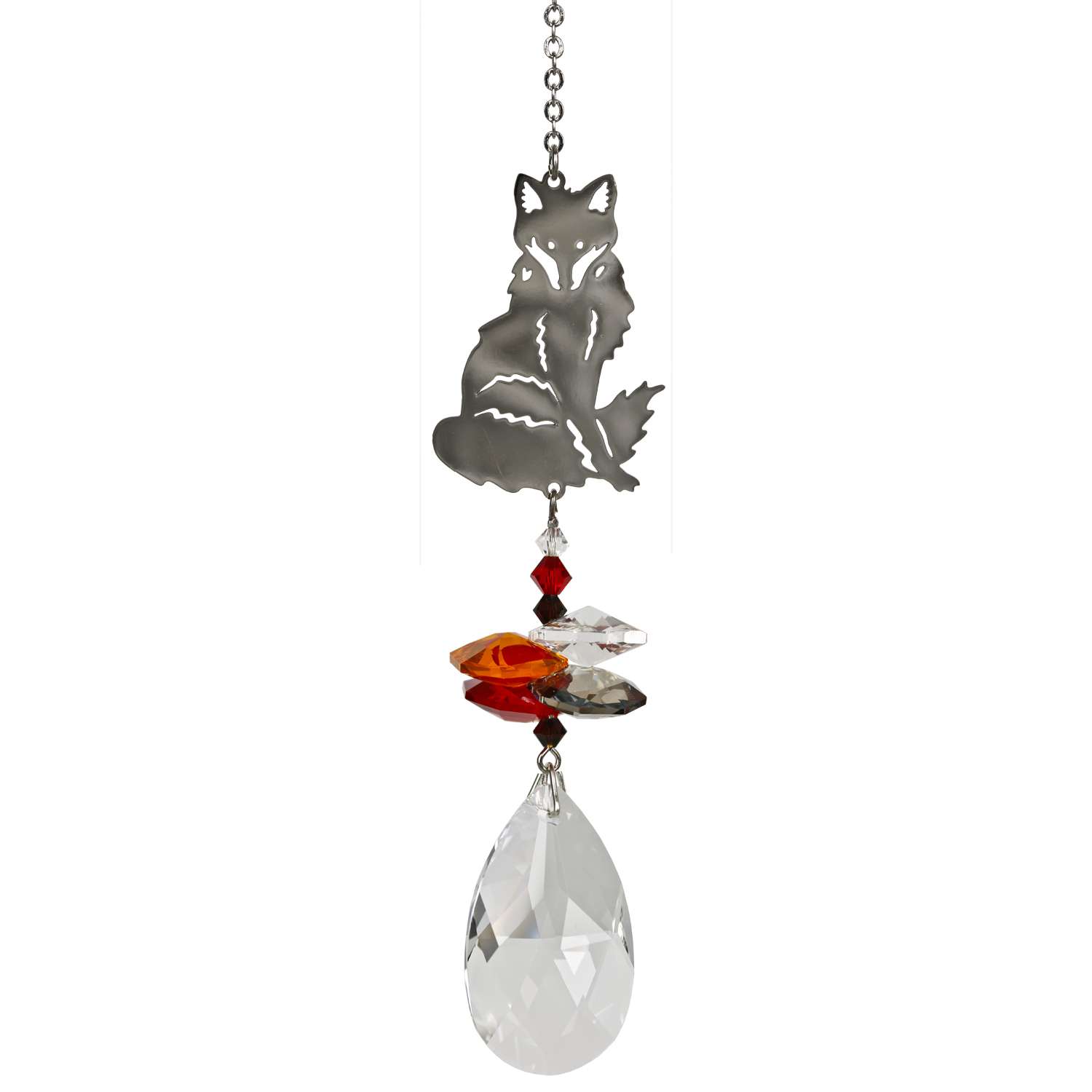 Woodstock Chimes Multicolor Crystal 4.5 in. Fox Wind Chime Ace Hardware