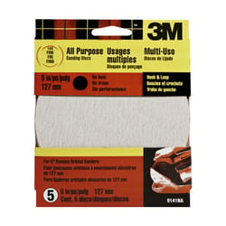 3M 5 in. Aluminum Oxide Hook and Loop Sanding Disc 120 Grit Fine 5 pk