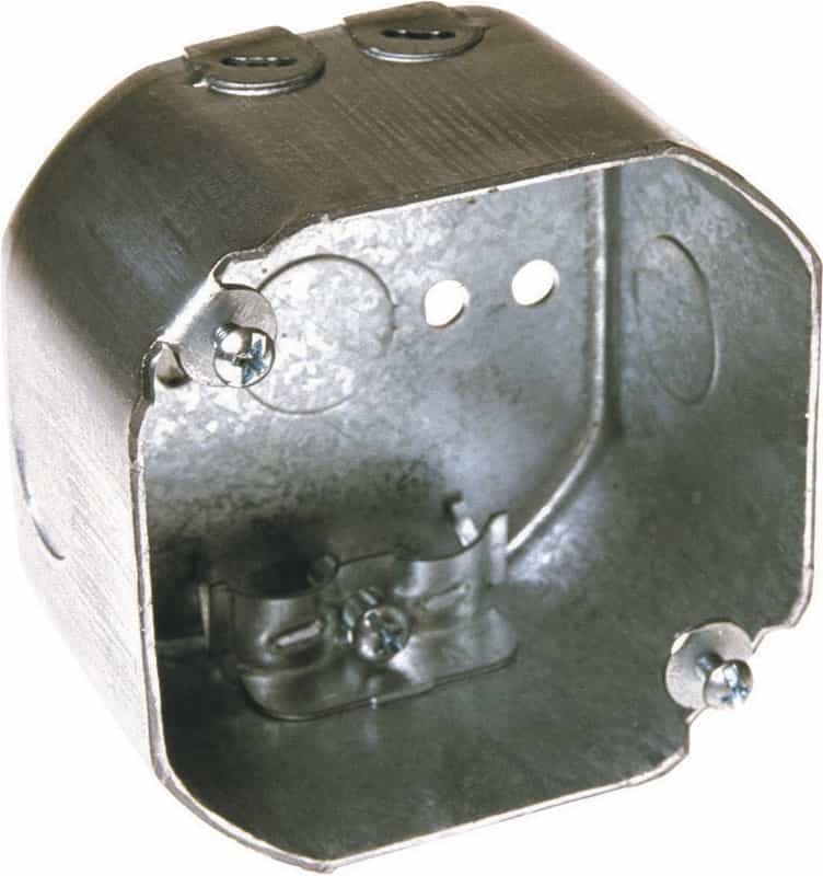 Raco 4 in. Octagon Steel 1 gang Junction Box Gray Ace Hardware