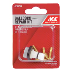 Ace 4 Screw Ballcock Repair Kit White Plastic