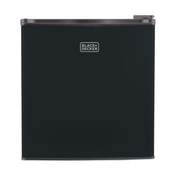 Black+Decker 1.7 cu ft Black Steel Compact Refrigerator 75 W