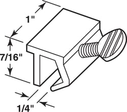 Prime-Line Painted White Aluminum Window Lock 1 pk