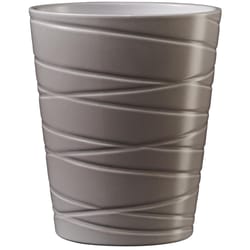 SK 5.9 in. H X 5.1 in. D Clay Singapur Orchid Pot Warm Gray