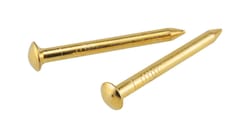 OOK Brass-Plated Hardwall Picture Hanging Nails 10 lb 10 pk