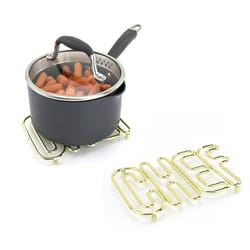 Spectrum Gold Steel Chef Trivet