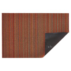 Chilewich 24 in. W X 72 in. L Orange Stripe PVC Vinyl Runner Mat