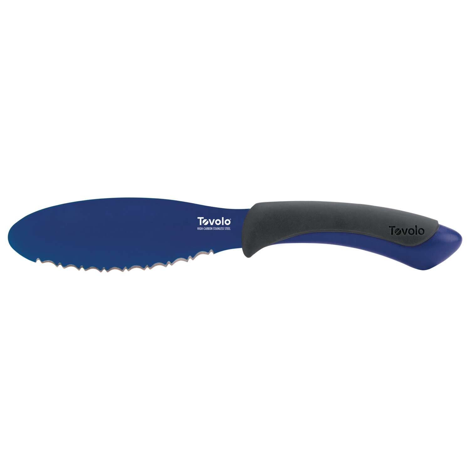 Tovolo Deep Indigo Rubber/Steel Bagel Knife Ace Hardware