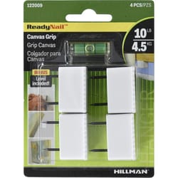HILLMAN ReadyNail White Canvas Picture Hanger 10 lb 4 pc