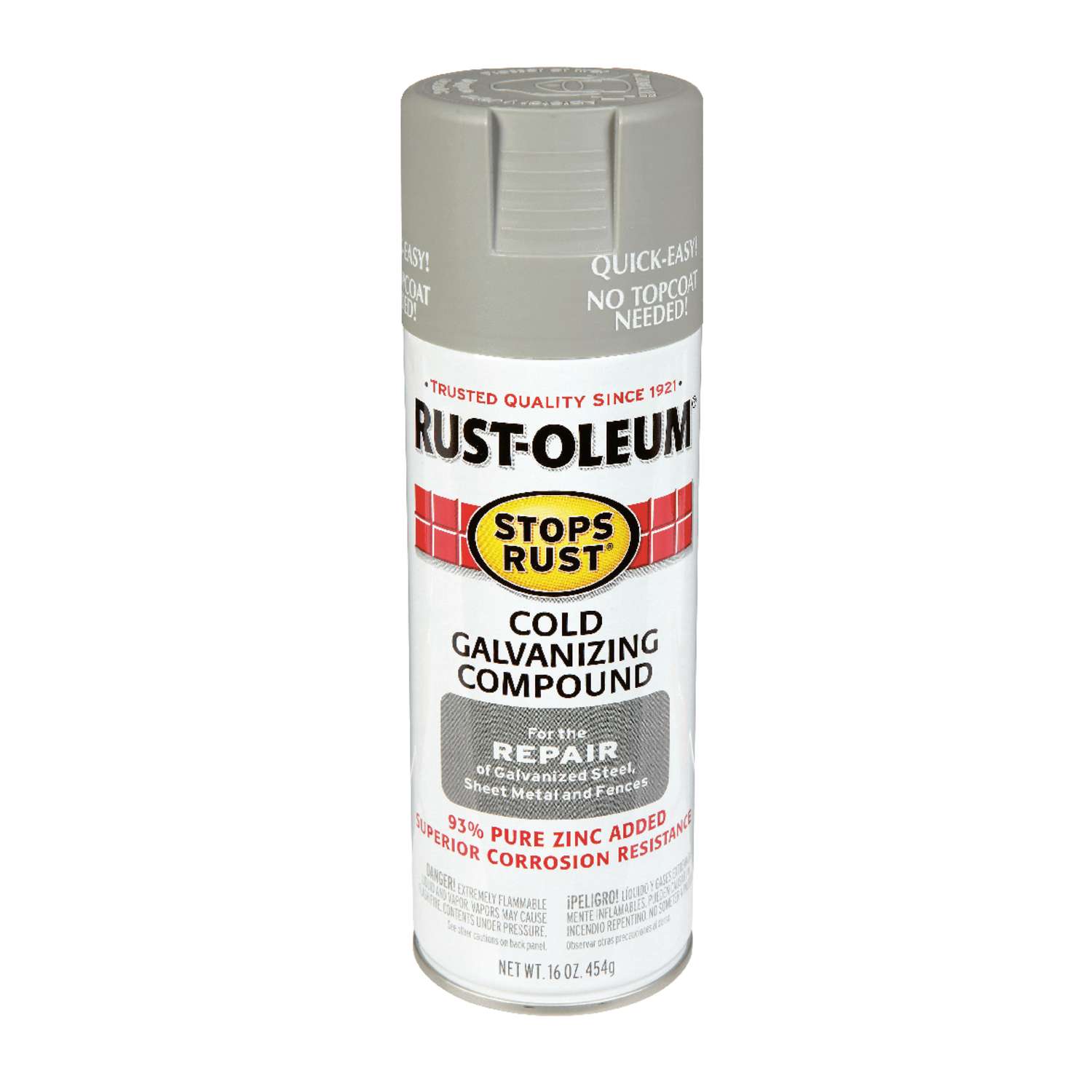 Rust-Oleum Stops Rust Flat/Matte Gray Cold Galvanizing Compound Spray ...