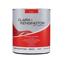 Clark+Kensington Flat Tint Base Mid-Tone Base Premium Paint Exterior 1 qt