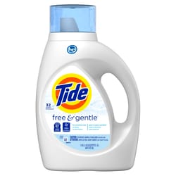 Tide Free & Gentle No Scent Laundry Detergent Liquid 46 oz