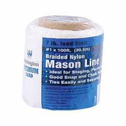 Wellington 100 ft. L White Braided Nylon Mason Line