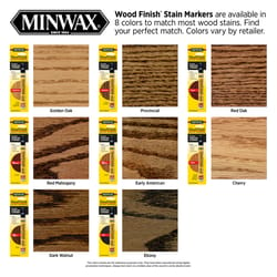 Minwax Wood Finish Stain Marker Semi-Transparent Ebony Oil-Based Stain Marker 1/3 oz