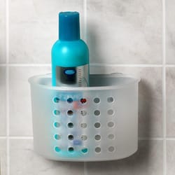 Spectrum White Plastic Shower Basket