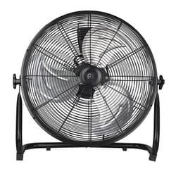 Perfect Aire 21.25 in. H X 18 in. D 3 speed High Velocity Floor Fan