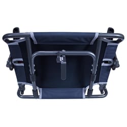 GCI Outdoor Big Comfort Navy Blue Hard Arm Stadium Chair