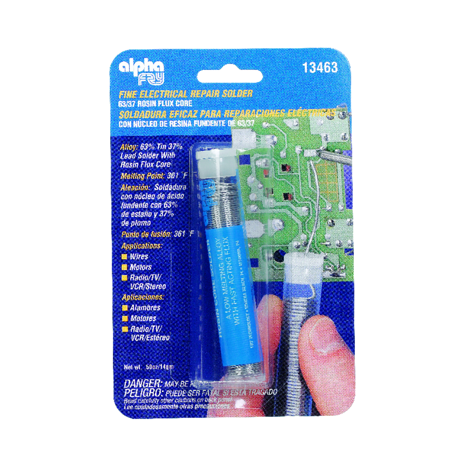 thumbnail image 2 of Alpha Fry 31604 60/40 Tin-Lead Solder Wire – 0.06 In Dia, For Radios & TV Repair 2 of 6