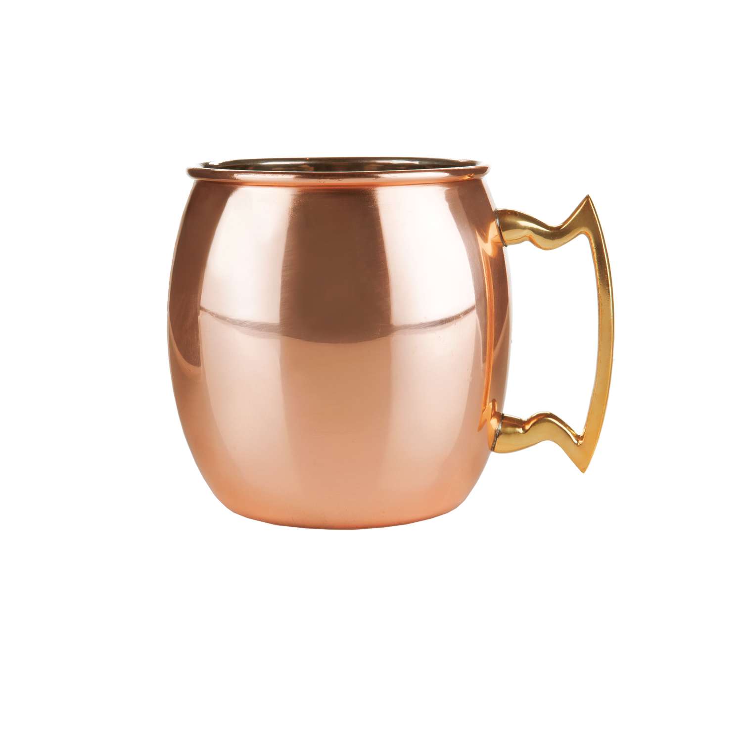 Moscow Mule Copper Mugs with Handles (4-Pack) 1 Shot Glass Classic Drinking  Cup Set Home, Kitchen, Bar Drinkware Helps Keep Drinks Colder, Longer