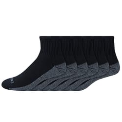 Dickies Dri-Tech Men's 6-12 Quarter Sock Black