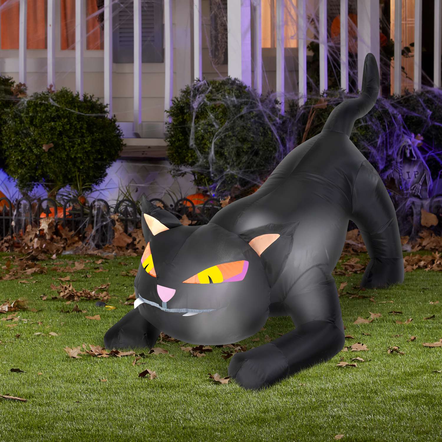 Gemmy Airblown 4 ft. LED Prelit Black Cat Inflatable - Ace Hardware