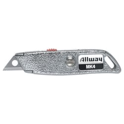 Allway 2-1/2 in. Retractable Micro Utility Knife Chrome 1 pk