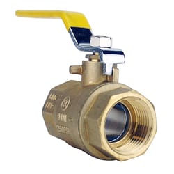 Apollo 94A Series 1 in. Brass FNPT Ball Valve Full Port Quarter-Turn Lever For Water/Oil/Gas