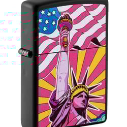 Zippo Black Lady Liberty Lighter 1 pk