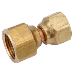 Anderson Metals 5/8 in. Female Flare in. X 1/2 in. D Female Flare Brass Swivel Flare Connector