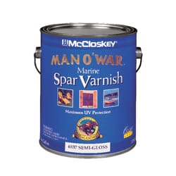 McCloskey Man O' War Semi-Gloss Clear Marine Spar Varnish 1 gal