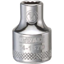 DeWalt 1/4 in. X 3/8 in. drive SAE 12 Point Socket 1 pc