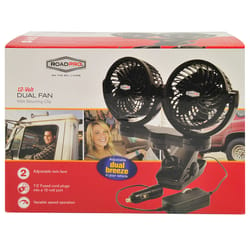 RoadPro 12 V Black Dual Fan 1 pk