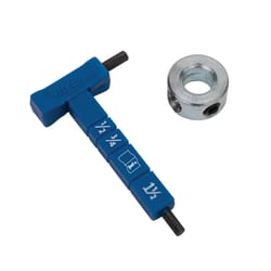 Kreg Plastic/Steel Easy-Set Stop Collar and Thickness Gauge Kit 2 pc