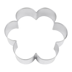 R&M International Corp 4 in. W X 4 in. L Scalloped Cookie Cutter Silver 1 pc